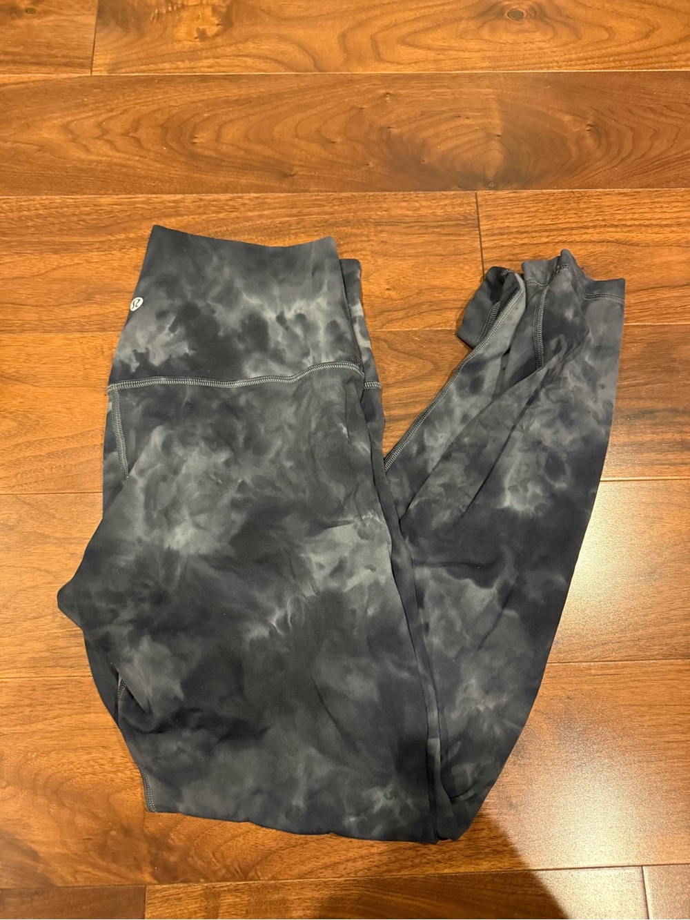 lululemon Align Black & Gray Tie-Dye Leggings